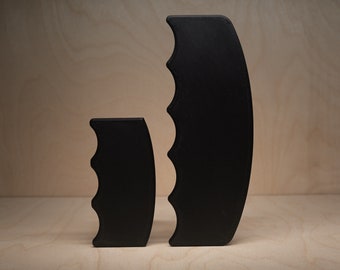 Wavy Bubble Rib for Wheel Thrown Pottery with bonus gentle curved rib on the opposite side