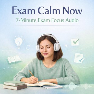 Exam Calm Now / Audio guidato di 7 minuti per lo stress e la concentrazione durante l'esame