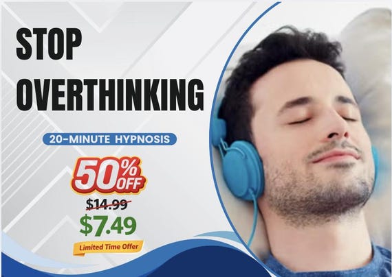 Stop Overthinking Fast – 20 Minute Guided Hypnosis for Anxiety & Racing Thoughts
