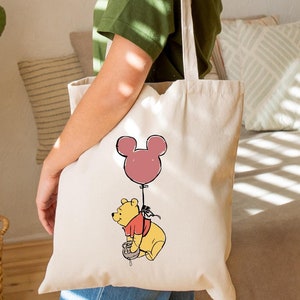 Balloon Winnie the Pooh Tote Bag, Winnie the Pooh Tote Bag, Disney Family Bag