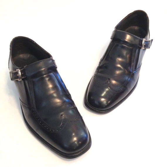 Vintage Loafers Mens Loafers Black Leather Loafers