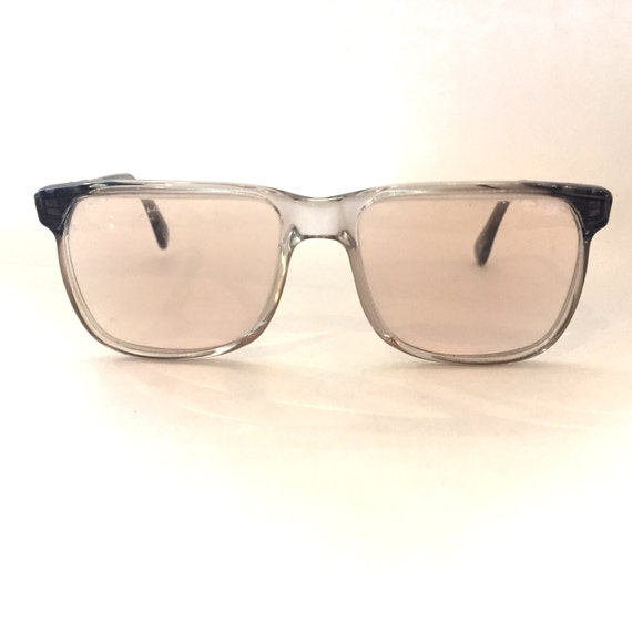 Vintage glasses Clear glasses Plastic Glasses Squa
