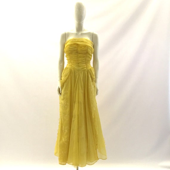 etsy yellow dress