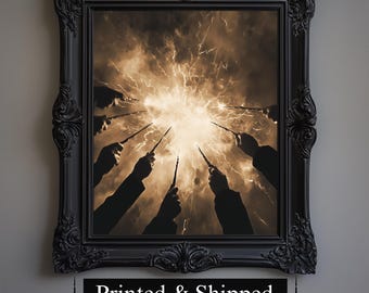 Wizards & Spells Art Print, Vintage Magic, Witchcraft Fan Art