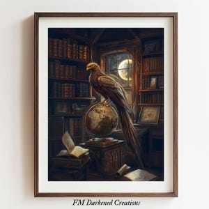 Phoenix Painting | Mythical Firebird Digital Art | Fiery Printable Wall Art | Phoenix Rising Print
