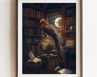 Phoenix Firebird Digital Art Print | Mythical Wall Decor (Digital Download)