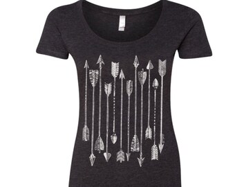 Womens ARROWS Collection TriBlend Scoop Neck Tee - T Shirt S M L XL XXL (+ Colors)