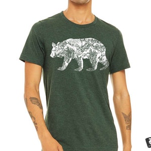 California BEAR Unisex T Shirt Bella Canvas Mens Women s Cal State