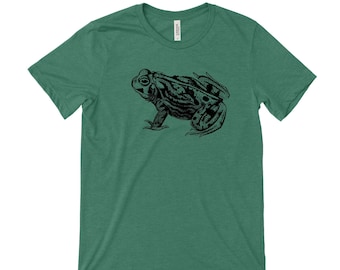 Frog Unisex Bella Canvas Tee, Custom Color Print reptile shirt