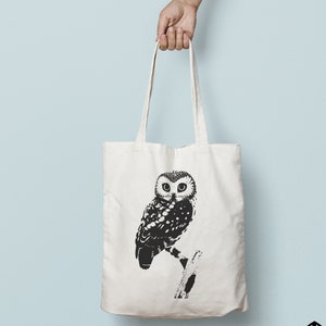 OWL Eco-Friendly Market Tote Bag printed (Ships FREE!)