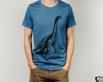 DINOSAUR Vintage Soft Unisex Bella Canvas T-Shirt mens women's Zen Threads custom color printed tee brontosaurus birthday paleontology gift