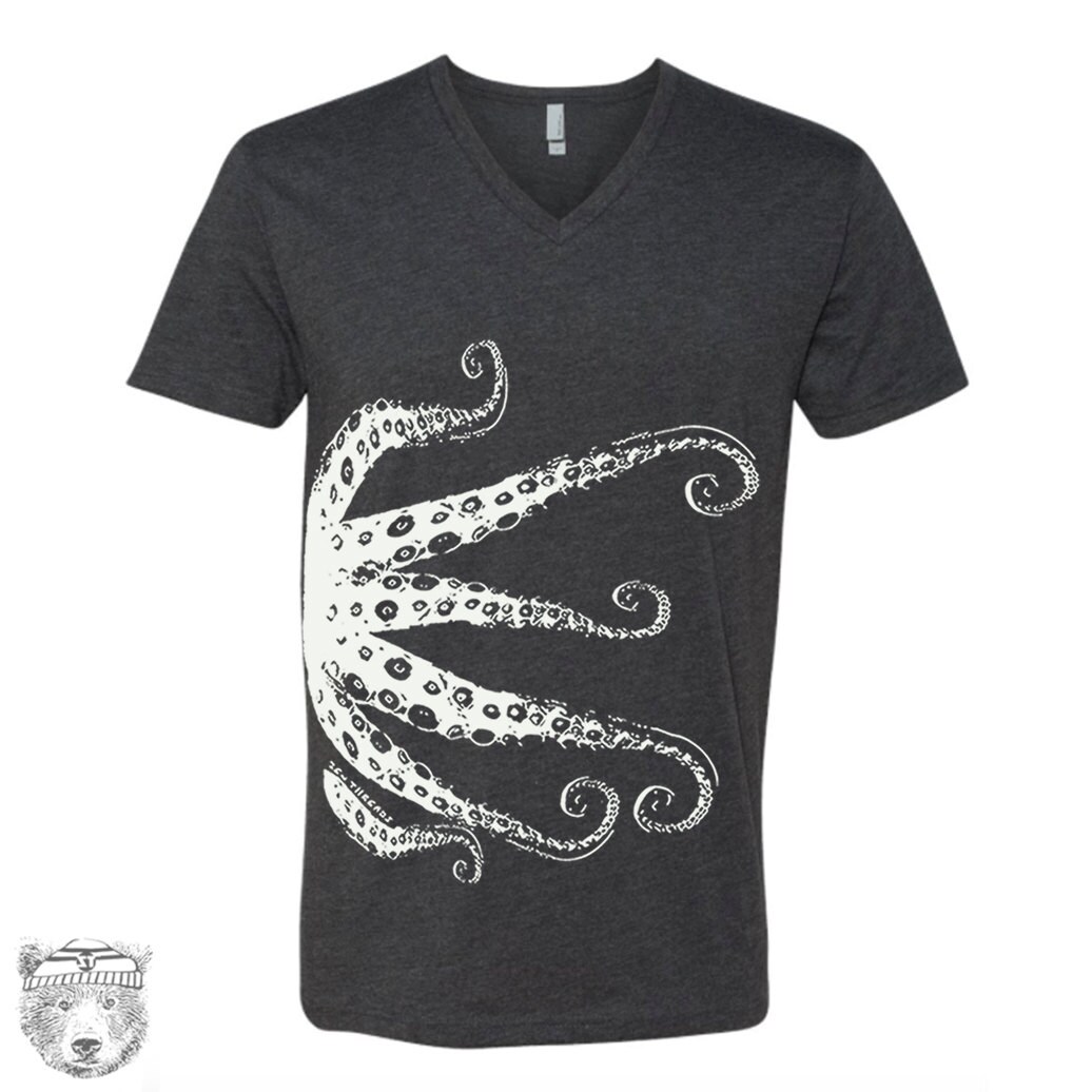 run and fly octopus shirt