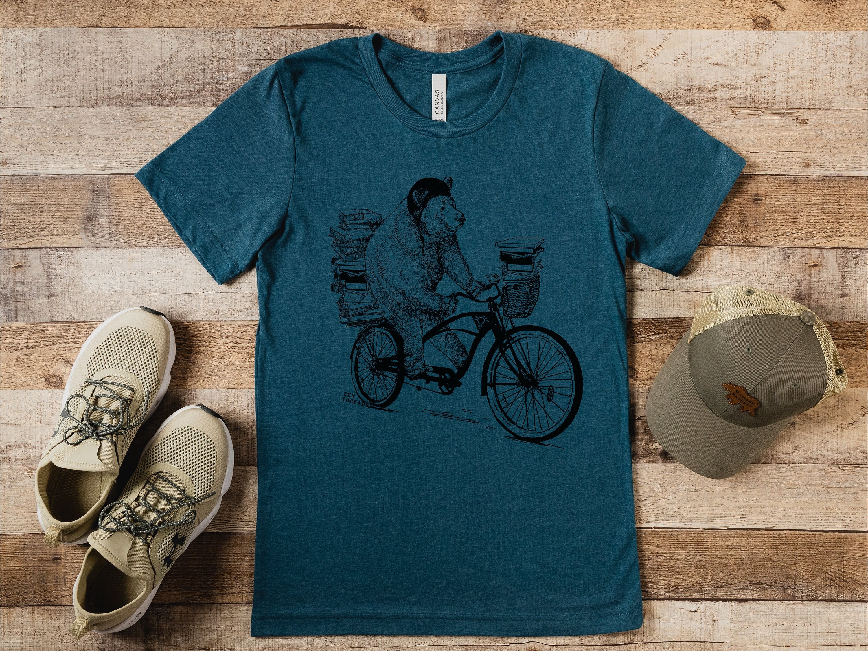【CPGN】Classic Bear 半袖T 2色 BOOK BEAR Unisex Mens Women's T-shirt Eco Soft Printed