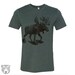 Men's MOOSE (in Snow Shoes) t shirt custom color printed tee 