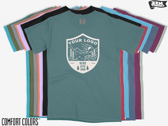Custom Comfort Colors T-Shirt: Full Color Art, Logo, Photo Print