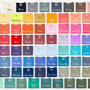 Custom Comfort Colors T-Shirt: Full Color Logo, Personalized Design image 3