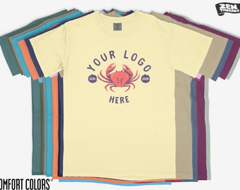 Custom Comfort Colors T-Shirt: Full Color Logo, Personalized Design