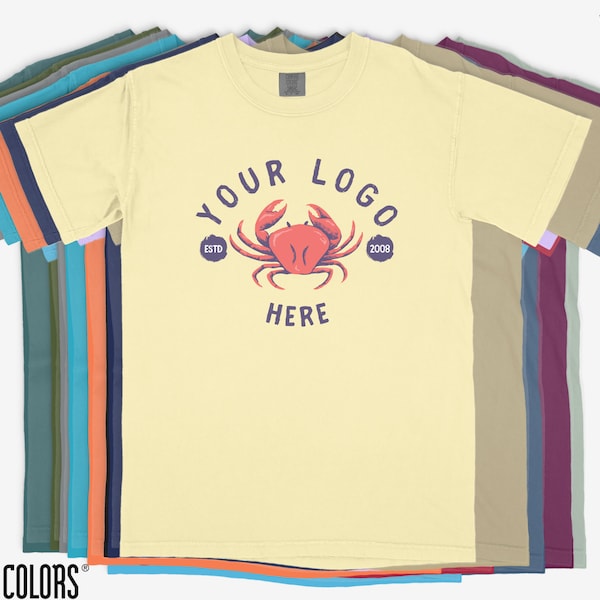 Custom Comfort Colors T-Shirt: Full Color Logo, Personalized Design