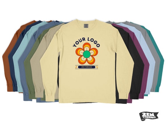 Custom Comfort Colors Long Sleeve T-Shirt: Full Color Print