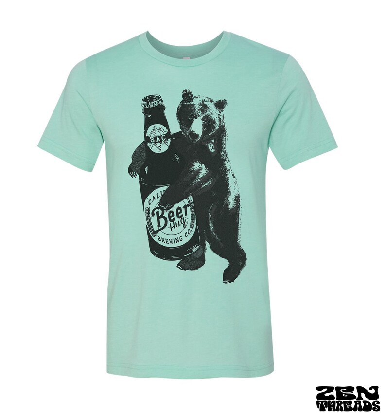 beer print t shirt