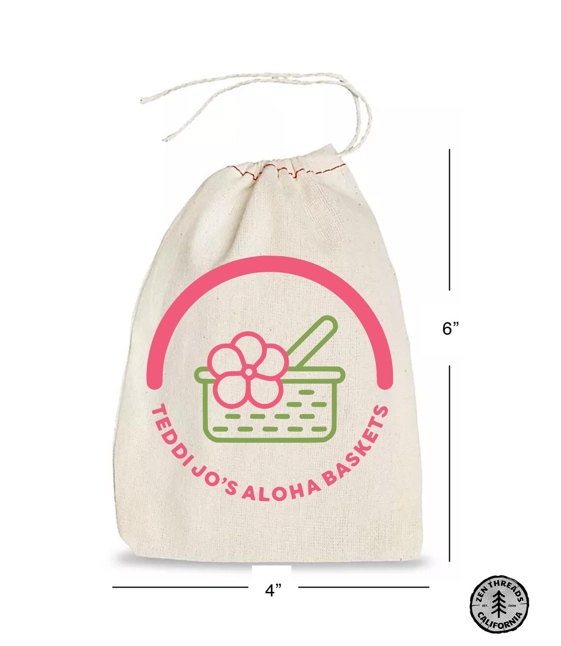 Your Custom Logo GIFT BAGS Bulk Printed Small Natural Cotton Etsy