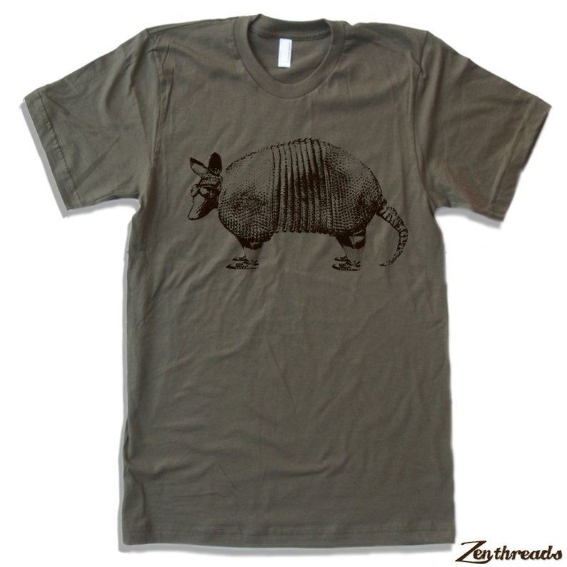 Mens ARMADILLO T Shirt custom color printed tee Etsy