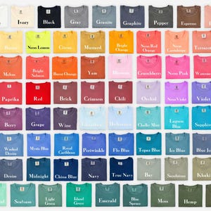 Custom Comfort Colors Long Sleeve T-Shirt: Full Color Print imagem 4