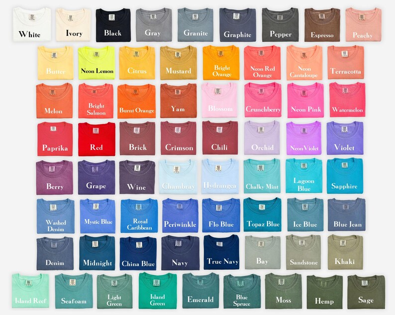 Custom Comfort Colors Long Sleeve T-Shirt: Full Color Print imagem 4