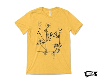 Buttercup flowers T-Shirt: Unisex Bella Canvas Tee