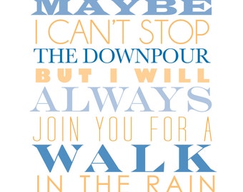 PDF print of The Luckiest by Ben Folds lyrics | Etsy