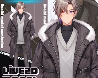 Custom VTuber | VTuber Male | Vtuber Commission | Vtuber Assets | live2D model | Live2D Male Commission | PNGtuber | Custom Live2D