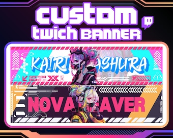CUSTOM TWITCH BANNER | Twitch banner | Banner Design | Twitter Banner | Youtube Banner | Discord Banner | Kick Banner | Banner