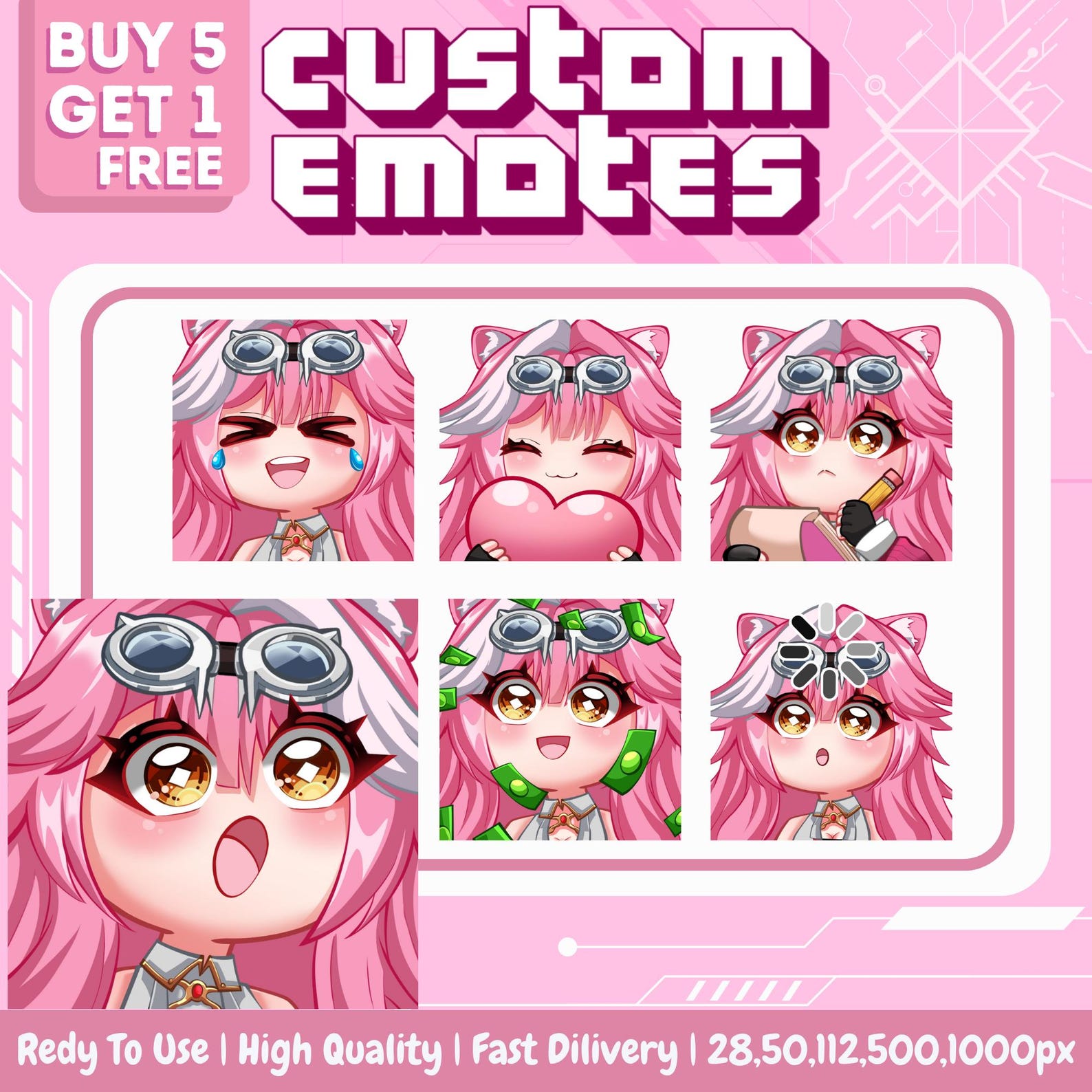 Custom Twitch Emotes | Premium Twitch Emoji for Streamer | High Quality ...
