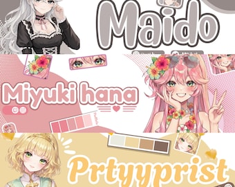 Benutzerdefinierte Twitch Banner Design | Luftschlangen Grafiken | YouTube Discord Kick Twitter Banner | Vtuber