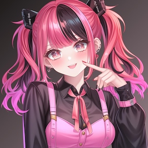 Aangepast anime-mangapersonage | Aangepaste anime PBB | Originele animekunst | voor gepersonaliseerde Twitch-avatar | Profielpictogram sociale media| pfp-pictogram