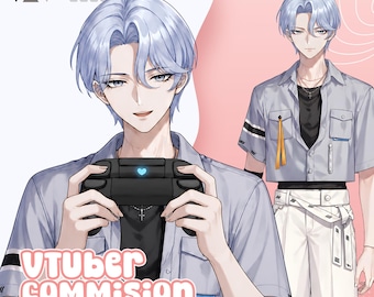 Custom Live2D Vtuber Model Commission | Anime Art, Female & Male Characters (Ready for Streaming)