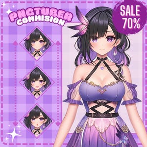 Custom PNGTuber | Pngtuber Character | Pngtuber Design | Pngtuber | Live2d Commission | Live2d model | Pngtuber Avatar
