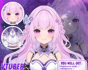 Custom Live2D Vtuber Commission | vtuber model, custom vtuber model, vtuber, pngtuber, custom vtuber, Anime Character, anime art commission