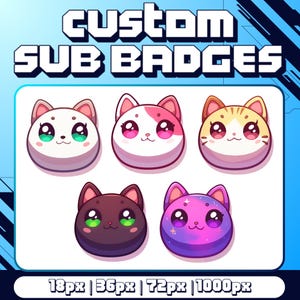 Custom Badge und Sub Badge für deinen Vtuber Charakter, Tier, Anime Charakter, Haustier, Gaming Charakter oder nach deiner Idee für deinen Stream