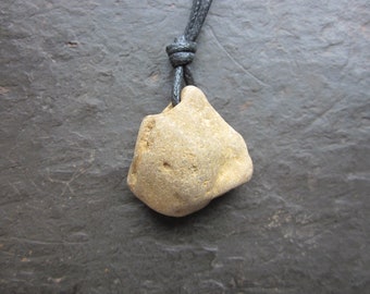 English Hag Stone Necklace - for Luck and Protection.