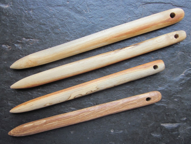 Large Nalbinding Needles, Various Wood Types. Size 12cm 17cm. MULTI-BUY DISCOUNT zdjęcie 3