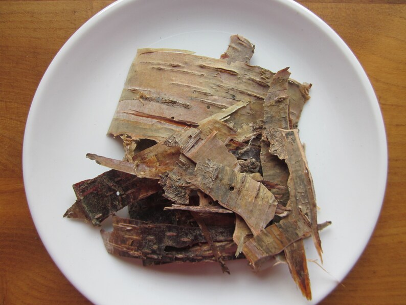 Dried Bark Fig, Ginkgo, Cherry, Elder, Ash, Blackthorn, Hazel, Alder, Oak, Ivy, Birch, Hawthorn, Willow, Blackberry, Apple, Gorse, Holly birch bark