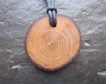 Natural Wood Pendant - Rowan - for Magical Protection.