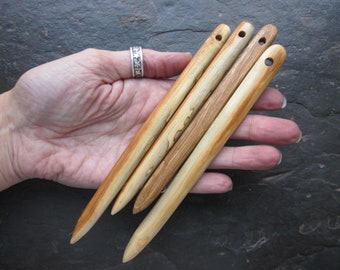 Large Nalbinding Needles, Various Wood Types. Size 12cm - 17cm. MULTI-BUY DISCOUNT!