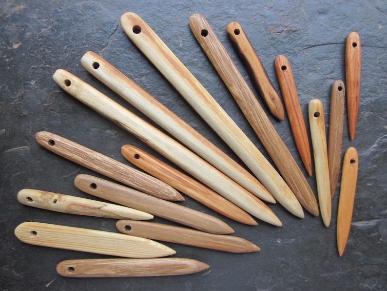 Large Nalbinding Needles, Various Wood Types. Size 12cm 17cm. MULTI-BUY DISCOUNT zdjęcie 4