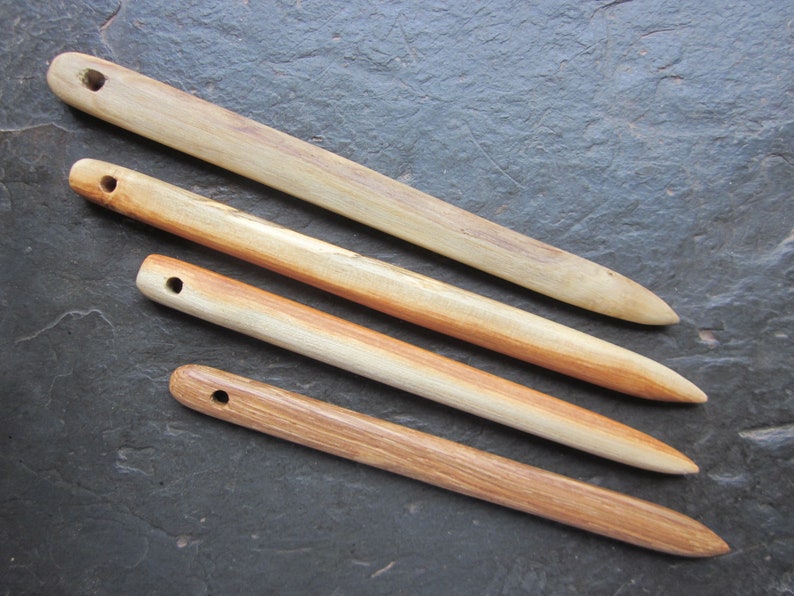 Large Nalbinding Needles, Various Wood Types. Size 12cm 17cm. MULTI-BUY DISCOUNT zdjęcie 2