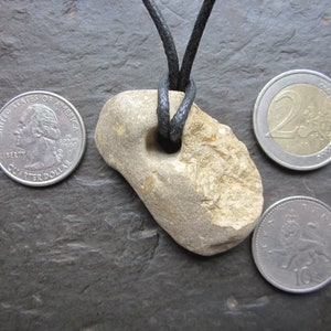 English Hag Stone Necklace for Luck and Protection. image 3