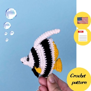 Fish crochet pattern, fish amigurumi, easy crochet pattern