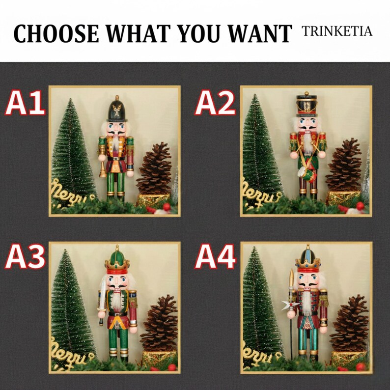 Nutcracker Variations Vintage Wooden Nutcracker Figurine • Handmade Christmas Soldier ...