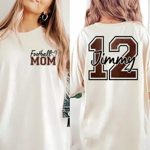 Personalized Football Mom PNG, Football Season Png, Digital Download, Custom Gameday Football Png, Football Lover Png, Football Mama Png